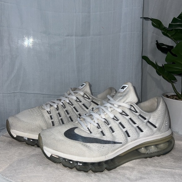 Air Max 2016 Low Top Sneakers White Black - Picture 3 of 7